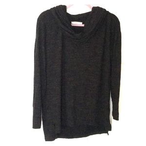 Dalia black cowl-neck sweater